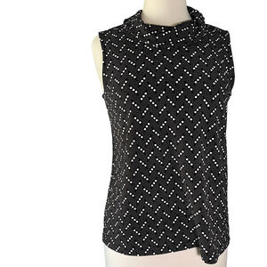 Banana Republic Sleeveless Black And White Ladies Top-Small EUC